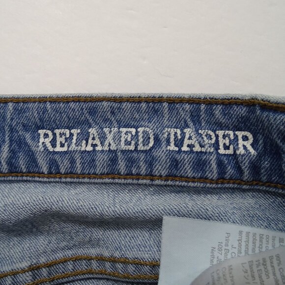 Madewell Relaxed Taper Jeans Mens Size 30 x 32 Light Wash Blue Denim NC555 - Picture 6 of 14